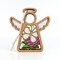 3.5" (H) Cabbage Butterfly with Clover Flower Ornament - Handcrafted in Texas - Mother's Angels® Christmas Angel Wings Figurine
